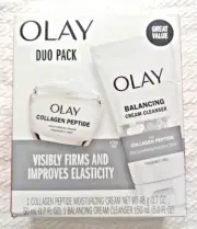 Olay Regenerist Collagen Peptide Moisturizing/Balancing Cream Cleanser Duo Pack
