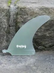 5.8" Classic Center Fin, natural Pro Glass with a machined finish.