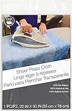 Dritz Clothing Care 82505 Sheer Press Cloth, 22 x 30-Inch