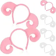 [TINEASUR] 6 Pcs Cartoon Plush Headband Cosplay Horns Plush Sheep Headbands Creative Headbands Sheep Costume Cosplay Sheep Headband Horns Cosplay Animal Headband Plush Sheep Hairhoops