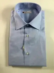 Mens de PasqualeBlue Button Up Shirt 16.5/42 NEW