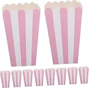 HIAKDOFT Valentine's Day Party Popcorn Box Easter Snack Holder Mini Popcorn Boxes for Party Snack Bowl Vintage Paper