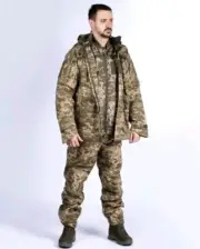 Winter Military Suit (Outer Jacket, Bomber Jacket, Pants) Camouflage MM14 Design