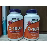 在飛比找蝦皮購物優惠-NOW foods C-1000 維他命C 250顆裝一可刷