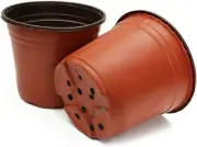 Plastic Plant Flower Garden Pots, 100 Pcs Nursery Seedlings Pot Growing Conta...