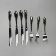 Oneida Stainless Flatware Silverware Forks and Knives Set of 7