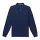 Polo Ralph Lauren 年度熱銷刺繡小馬長袖POLO衫(CUSTOM SLIM FIT)-深藍色