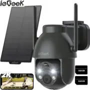 ieGeek 3MP Solar Security Camera Battery Powered Outdoor Wireless WiFi IP CCTV
