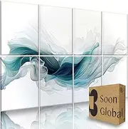 Soon Global 8-Pack Acoustic Panels, Soundproof Wall Panels, 48 X 32 Inches Sound Absorbing Panels, Decorative Acoustical Wall Panels, Acoustic Treatment for Recording Studio, Ethereal Illumination