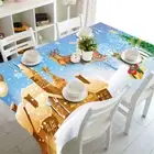 Outside Gift 3D Tablecloth Table cover Cloth Rectangle Wedding Party Banquet