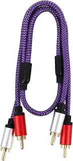 LIGHTAOTAO RCA Stereo Cables Male to Male Audio Cable for Home Entertainment and Car Audio Systems Durable Plug and Play Design High Fidelity Sound Compatible with Tvs and Amplifiers
