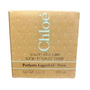 Vintage CHLOE SAVONS SOAP In Luxury Case Perfume Lagerfeld 3.5 Oz
