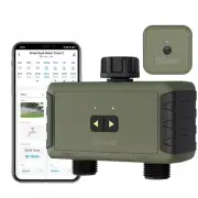 Bluetooth/WiFi Smart Garden Sprinkler Water Timer 2 Way Rain Delay Filter Washer