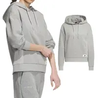 在飛比找momo購物網優惠-【adidas 愛迪達】Lounge Hoody 女款 灰色