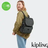 在飛比找Yahoo奇摩購物中心優惠-『猴子包』Kipling 立體K字母撞粉色拉鍊掀蓋後背包-C