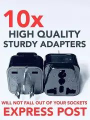 10x NEW UK USA EU to AU AC Power Plug Adapter Travel Converter Australian