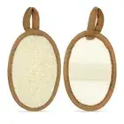 2 Pack Exfoliating Loofah Sponge Pads Scrubber for Shower Bath Face Body