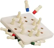 Toyvian 1 Set Wooden Memory Chess Game Educational Parent Interactive Board Game Enhance Memory Skills Logical Thinking for Sturdy Wooden Material