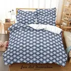 3D Geometry Graphics Pattern Quilt Cover Set Bedding Sets Pillowcases Queen 6