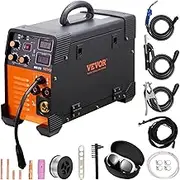 VEVOR MIG Welder, 3 in 1 Welder Welding Machine, 270 Amp MIG TIG Arc Welder TIG Welder Lift ARC Welder Digital Display Combo Welding Machine MMA Stick IGBT DC Inverter Welder