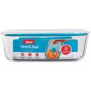 Decor Vent & Seal Glass Container Oblong 1.5L