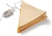 Bunting Flags Wedding Flags Canvas Fabric Bunting Pennant Flags Outdoor Camping Garland Flags Party Bunting Room Decoration Supplies Bunting (Size : 10Pcs)