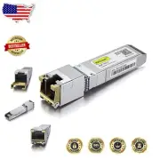 10GBase-T SFP+ to RJ-45 Copper Transceiver - 30m, Compatible with Cisco & More