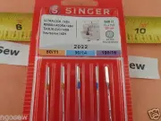 5 Genuine Singer 14Sh,14T,14CG,14J Serger Overlock Needles 2022 11,14,16 ELx705
