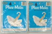 Vintage (1981) Beistle Place-Mates (8) Table Place Sitting Cards Parasols