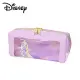 【日本正版授權】迪士尼公主 皮質 透明筆袋 鉛筆盒/筆袋/化妝包/收納包 - 紫色款