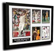 GLENN MCGRATH SIGNED LIMITED EDITION FRAMED MEMORABILIA