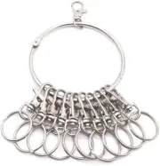 1PC Portable Metal Ring Key Organizer Holder with Swivel Clasps Janitor Key Ring