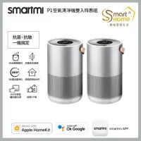 在飛比找momo購物網優惠-買一送一【smartmi 智米】P1空氣清淨機 (適用5-9