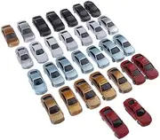 CoudarTitie 30pcs Painted Cars Layout Building Park Diorama Landscape 1:100 HO Scale