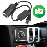 USB to Cigarettes Adapter 12V USB Male to Car Cigarettes Socket