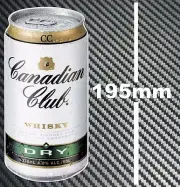 Canadian Club Whisky Dry Can Sticker HotRod Retro Toolbox Bar Fridge Mancave BBQ