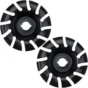 2PCS 90mm Wood Carving Disc 16mm Bore 12 Teeth Manganese Steel Grinder Shaping Disc for 100 115 Opening Woodworking Tool Electric Angle Grinder