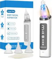 Nasal Aspirator for Baby, Rechargeable Electric Aspirator Hospital Grade Snot Re