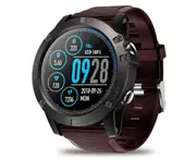 Pro Full Round Touch Long Standby Real-time Weather Optical Heart Rate Tracking Monitor-Red