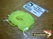YELLOW - PEARL CORE BRAID - NEW HARELINE DUBBIN FLY TYING BODY MATERIALS