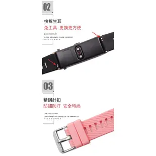 --庫米-- Huawei Talkband B5 華為手環B5 運動柔軟硅膠手錶帶 免工具 防水透氣