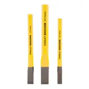 Stanley Cold Chisel Set (3-Piece) Heavy Duty Steel for Metal Working