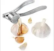 TRIXES Steel Garlic Press - Ginger Crusher - Kitchen Utensil