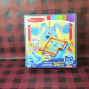 SEALED Melissa & Doug 16pc Wooden Cube Block Puzzle Nickelodeon Blue’s Clues NEW