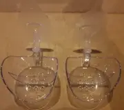 2Pcs Wall Mounted Clear Makeup Sponge Holder Egg Sponge Drying Stand Set of 2
