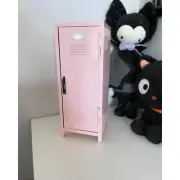 Pastel pink mini storage school locker desk display kpop