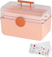 TENOL First Aid Case Box with Lid, Emergency Kits Container, Storage Case for Bathroom, Dorm, Office Home