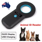 Portable OLED- Pet Dog Cat Scanner EMID ISO- Chip Animal Tag Microchip- Reader