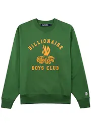 Billionaire Boys Club Campfire Logo-print Cotton Sweatshirt - Green - L L