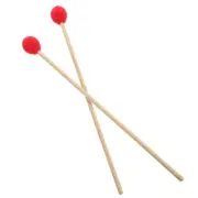 1 Pair Marimba Percussion Mallet Wood Handle Drum Stick Percussion Instrument